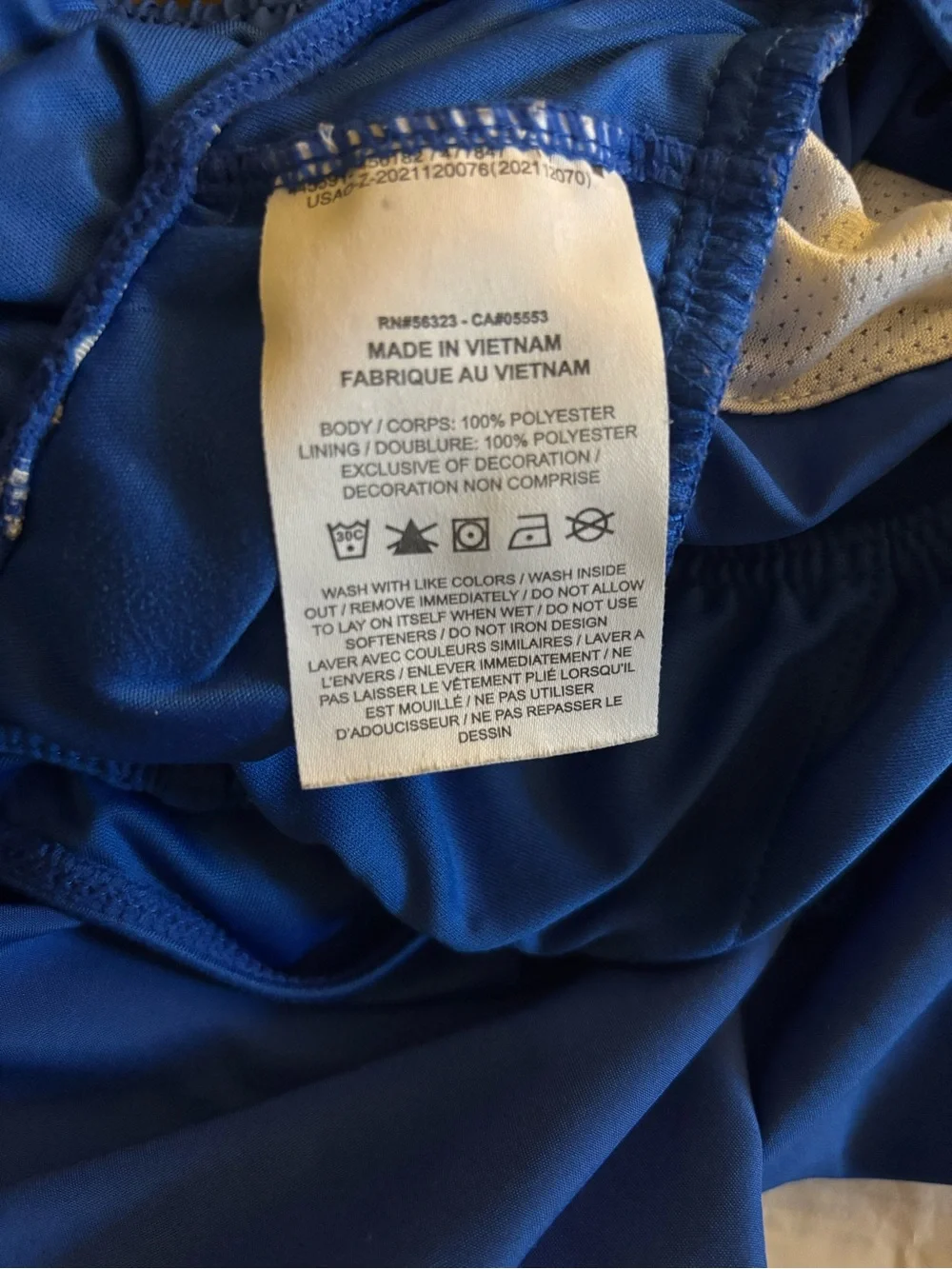 Nike Royal Blue Girl’s Athletic Shorts with White Trim